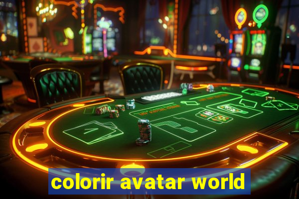 colorir avatar world